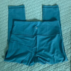 Athleta Elation Crop Turquoise Sz ST